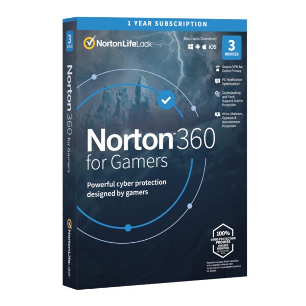 Norton 360 Gamer 50Gb AF 1 User 5 Device 12 Months