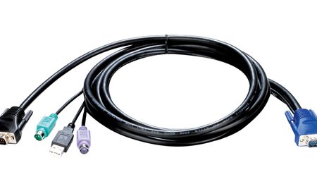 D-Link KVM-401 KVM cable Black 1.8 m