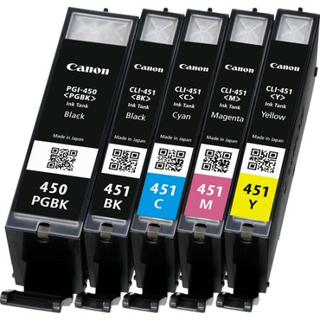 Canon CLI-451 ink cartridge 5 pc(s) Original Black, Cyan, Magenta, Yellow