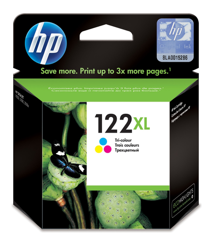 HP 122XL High Yield Tri-color Original Ink Cartridge