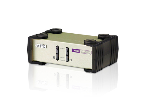 ATEN 2-Port USB - PS/2 VGA KVM Switch (KVM Cables included)