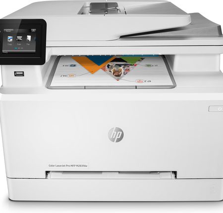 HP Color LaserJet Pro MFP M283fdw, Print, Copy, Scan, Fax, Front-facing USB printing; Scan to email; Two-sided printing; 50-sheet uncurled ADF
