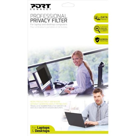 Port Designs Privacy Filter 2D Gold 14" Laptop