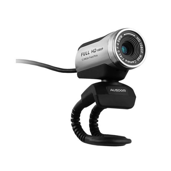 Ausdom AW615 1080P Streaming Web Camera - Black
