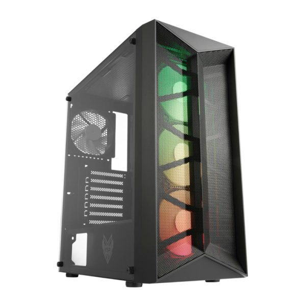 FSP CMT211A ATX Gaming Chassis Tempered Glass side panel - Black