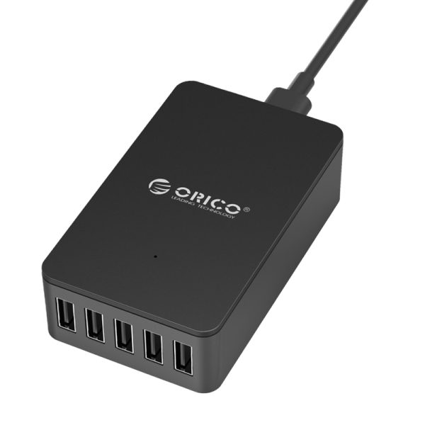 ORICO 5 Port 40W Charge Desktop Charger - Black