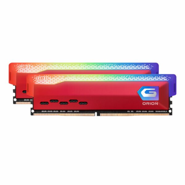 Geil Orion RGB 16GB KIT(2X8GB) 3600MHz DDR4 Desktop Gaming Memory-Red