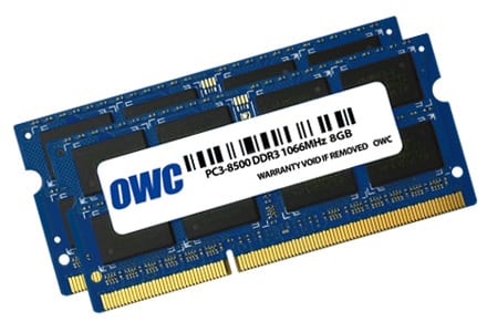 OWC Mac 16GB Kit (2x8GB) 1066Mhz DDR3 SODIMM Memory