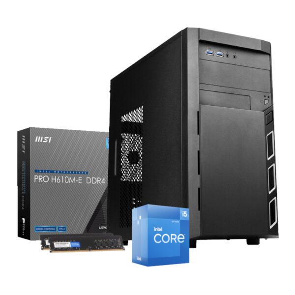 PCBuilder Intel i5-12400 OFFICE MASTER Core X Windows 11 Pro Desktop PC