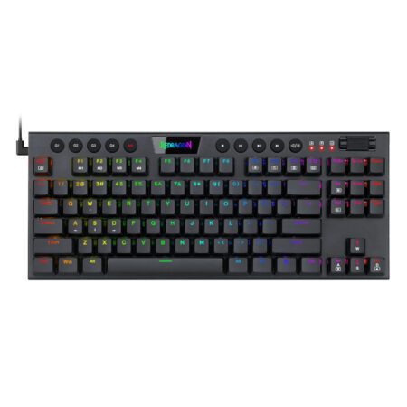 REDRAGON Horus 84Key RGB Red Switch Low Profile Gaming Mechanical Keyboard - Black