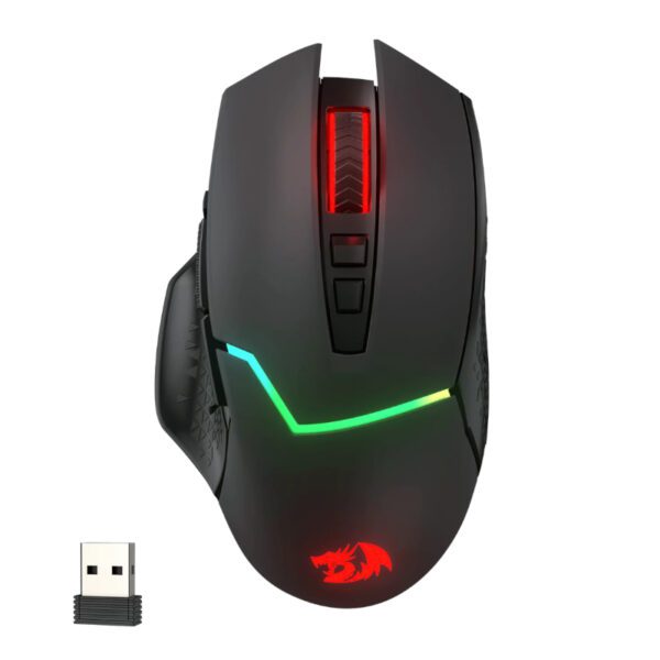 REDRAGON Mirage Pro 8000DPI RGB Wireless Gaming Mouse - Black