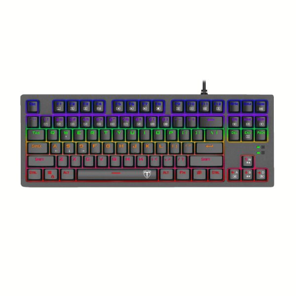 T-Dagger BALI Tenkeyless Rainbow LED Mechanical Gaming Keyboard - Black