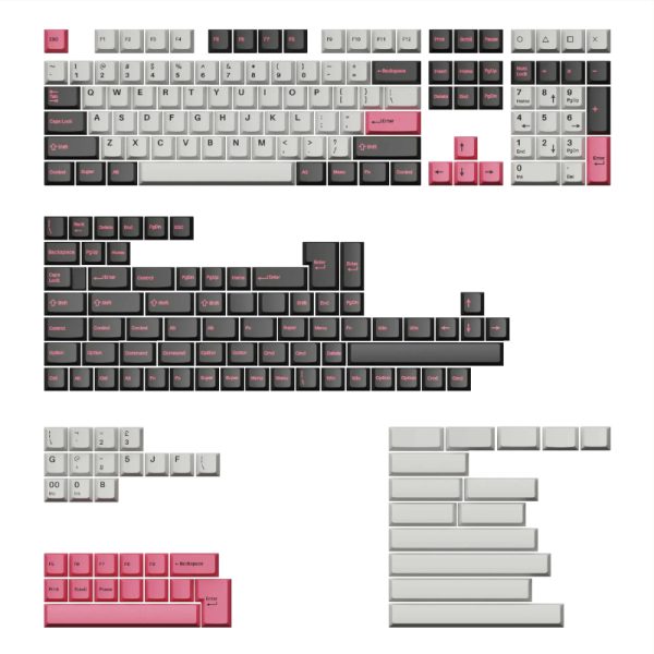 Keychron Double Shot Cherry PBT Keycap Full Keycap Set - Dolch Pink