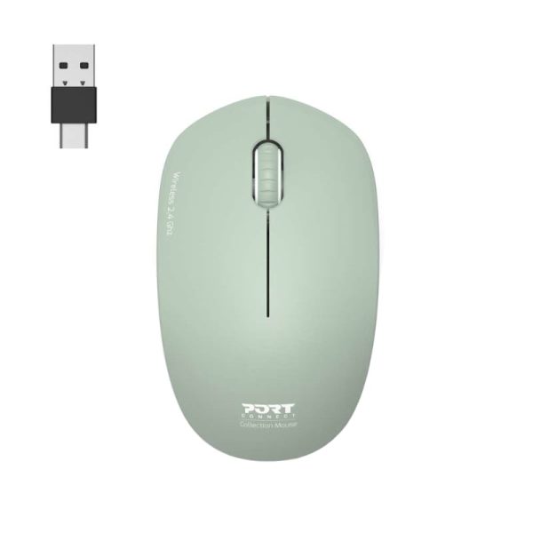 Port Connect MOUSE COLLECTION II WIRELESS Olive