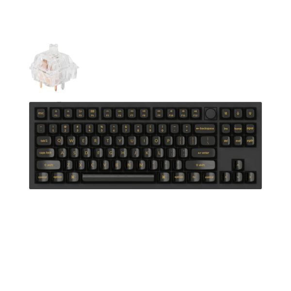 Keychron Q3 80% Brown Switches Aluminium RGB Wired Keyboard - Black