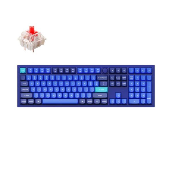 Keychron Q6 100% Red G Pro Switches Aluminium RGB Wired Keyboard - Blue