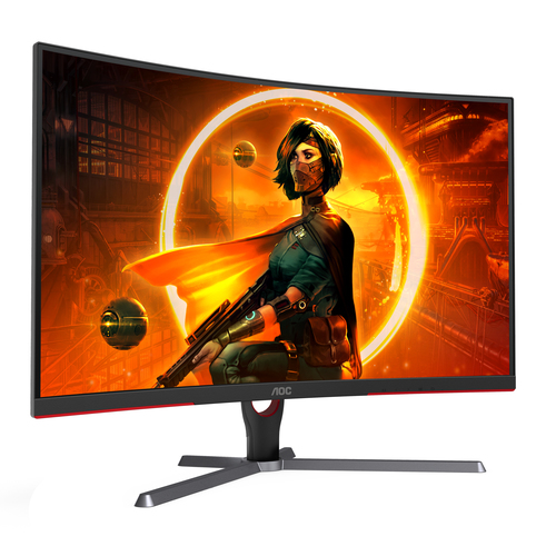 AOC G3 CQ32G3SE computer monitor 80 cm (31.5") 2560 x 1440 pixels Quad HD LCD Black, Red