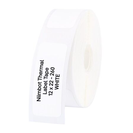 NIIMBOT D11/D110/D101/H1S Thermal Label 12x22mm - 260 Labels Per Roll - White