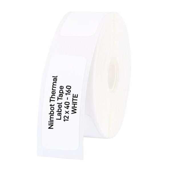 NIIMBOT D11/D110/D101/H1S Thermal Label 12x40mm - 160 Labels Per Roll - White