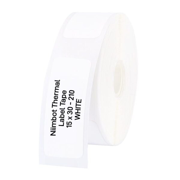 NIIMBOT D11/D110/D101/H1S Thermal Label 15x30mm - 210 Labels Per Roll - White
