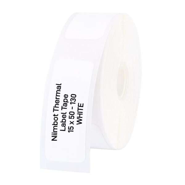 NIIMBOT D11/D110/D101/H1S Thermal Label 15x50mm - 130 Labels Per Roll - White