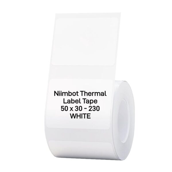 NIIMBOT B1/B21/B3S Thermal Label 50x30mm - 230 Labels Per Roll - White