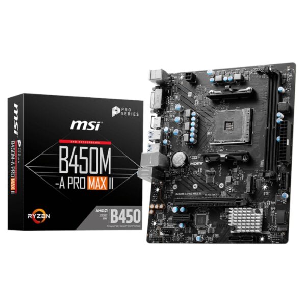 MSI B450M-APRO MAX II AMD AM4 MATX Gaming Motherboard