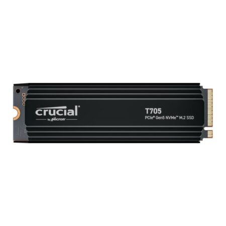Crucial T705 1TB M.2 NVMe Gen5 with Heatsink NAND SSD