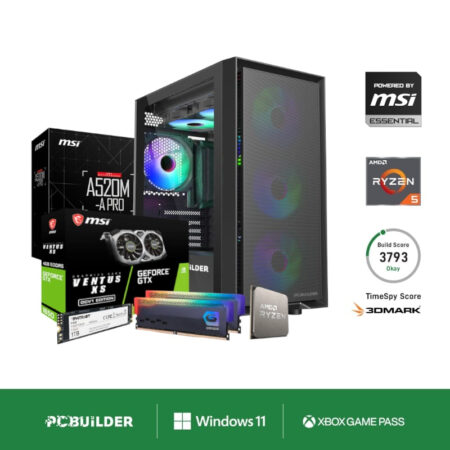 PCBuilder AMD Ryzen 5 5500 SCOUT Windows 11 Gaming PC